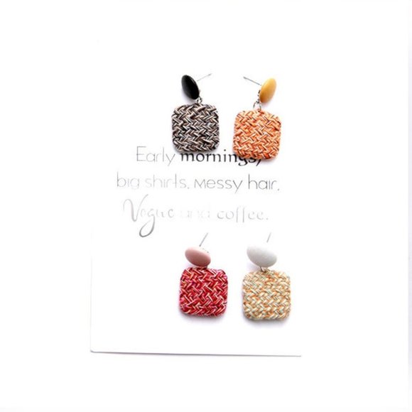 Jewelry - Set of four (4) Handmade Knitted Crochet Earrings Adorable Earrings for her